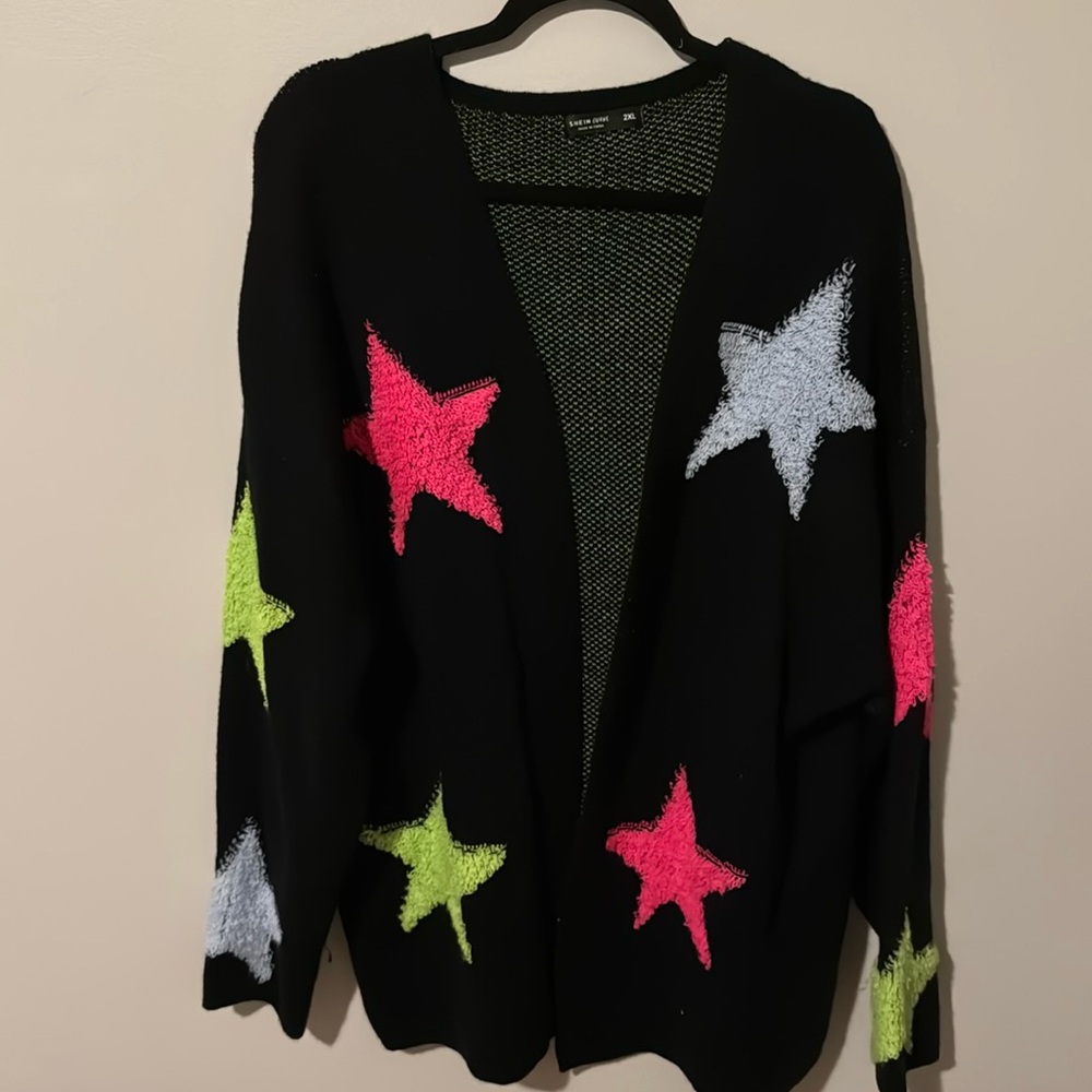 Multicolored Star Cardigan